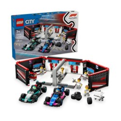 Lego City F1 Garage With Mercedes-Amg & Alpine Racing Cars (60444) (LGO60444)