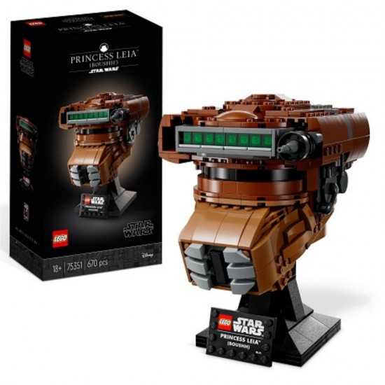 Lego Star Wars Princess Leia (Boushh) Helmet (75351) (LGO75351) Lego Star Wars Princess Leia (Boushh) Helmet (75351) (LGO75351)