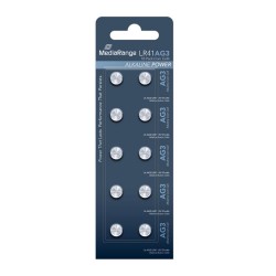 Αλκαλική Μπαταρία MediaRange Premium Coin Cells AG3 1.5V (LR41) (10 Pack) (MRBAT117) Αλκαλική Μπαταρία MediaRange Premium Coin Cells AG3 1.5V (LR41) (10 Pack) (MRBAT117)