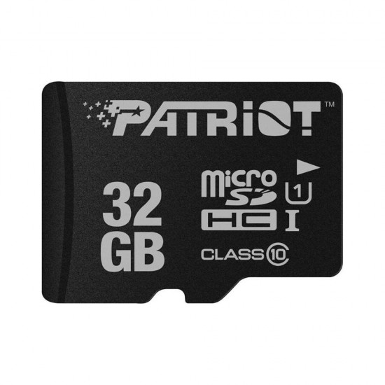 Patriot LX Series 32 GB microSDHC Black UHS-I U1 Class 10 (PSF32GMDC10) (PATRPSF32GMDC10) Patriot LX Series 32 GB microSDHC Black UHS-I U1 Class 10 (PSF32GMDC10) (PATRPSF32GMDC10)