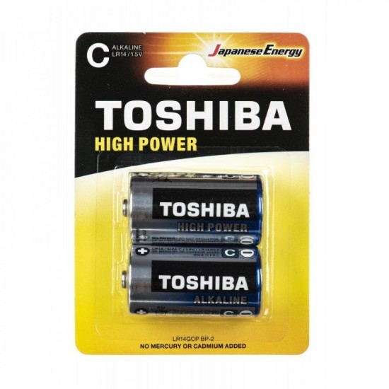 Toshiba High Power Αλκαλικές Μπαταρίες C 1.5V 2τμχ (LR14GCP-BP-2) (TOSLR14GCP-BP-2) Toshiba High Power Αλκαλικές Μπαταρίες C 1.5V 2τμχ (LR14GCP-BP-2) (TOSLR14GCP-BP-2)