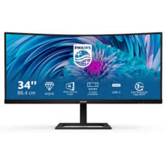 Philips E Line 346E2CUAE QHD VA Curved Monitor 34 Philips E Line 346E2CUAE QHD VA Curved Monitor 34