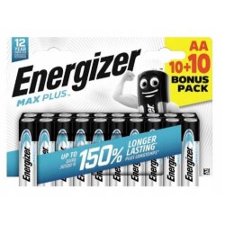 Energizer MAX Plus LR6/AA alkaline battery (blister) - 20 pcs (ENE20626)