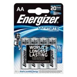 Energizer L91 Ultimate Lithium R6 AA photo Lithium battery (ENE3539) Energizer L91 Ultimate Lithium R6 AA photo Lithium battery (ENE3539)