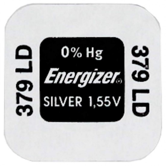 Energizer Silver Mini Battery 379/G0/SR521SW (ENE158)