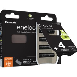 Panasonic Eneloop PRO NEW Ni-MH 930mAh BK-4HCDEC4BE Rechargeable Batteries R03 / AAA (blister + box) (PAN19726) Panasonic Eneloop PRO NEW Ni-MH 930mAh BK-4HCDEC4BE Rechargeable Batteries R03 / AAA (blister + box) (PAN19726)