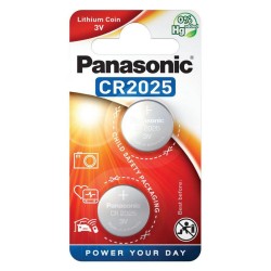 Panasonic CR2025 mini Lithium battery 2pcs (PAN15736)