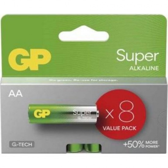 GP Super Alkaline G-TECH Alkaline Battery LR6 / AA (GPB21384) GP Super Alkaline G-TECH Alkaline Battery LR6 / AA (GPB21384)