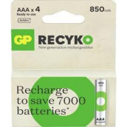 GP ReCyko 850mAh rechargeable batteries AAA / R03 Ni-MH  (GPB20979)