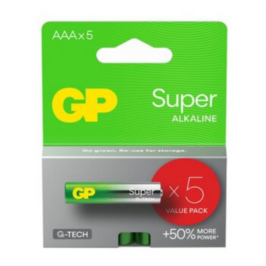 GP Super Alkaline G-TECH LR03 / AAA Alkaline Battery (GPB20765) GP Super Alkaline G-TECH LR03 / AAA Alkaline Battery (GPB20765)