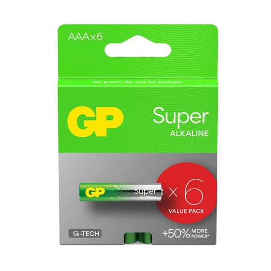 GP Super Alkaline G-TECH LR03/AAA Alkaline Battery (GPB20475) GP Super Alkaline G-TECH LR03/AAA Alkaline Battery (GPB20475)