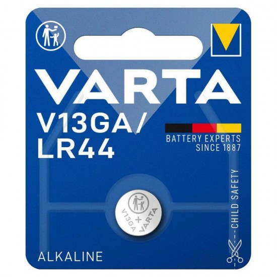 Varta Alkaline Battery LR44, A76, AG13, V13GA, L1154 mini (VART16605) Varta Alkaline Battery LR44, A76, AG13, V13GA, L1154 mini (VART16605)