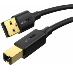 Ugreen US135 USB 2.0 A-B printer cable gold plated 2m black (20847) (UGR20847) Ugreen US135 USB 2.0 A-B printer cable gold plated 2m black (20847) (UGR20847)