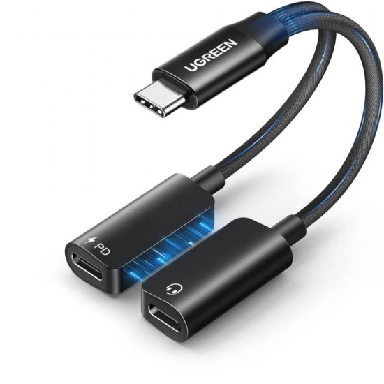 Ugreen CM821 USB-C σε 2x USB-C μαύρο (45800) (UGR45800) Ugreen CM821 USB-C σε 2x USB-C μαύρο (45800) (UGR45800)