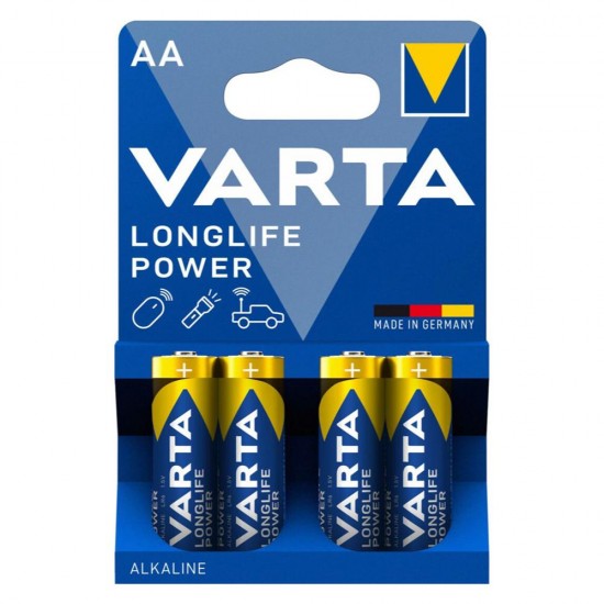 Varta Battery Alkaline AA LR06 1.5V 4τμχ (4906121414) (VART4906121414) Varta Battery Alkaline AA LR06 1.5V 4τμχ (4906121414) (VART4906121414)
