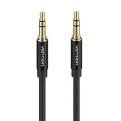 VENTION 3.5mm Male to Male Audio Cable 1M Black Aluminum Alloy Type (BAXBF) (VENBAXBF)