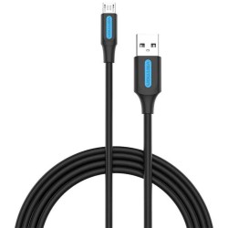 VENTION USB 2.0 A Male to Micro B Male 3A Cable 1M Black (COLBF) (VENCOLBF) VENTION USB 2.0 A Male to Micro B Male 3A Cable 1M Black (COLBF) (VENCOLBF)