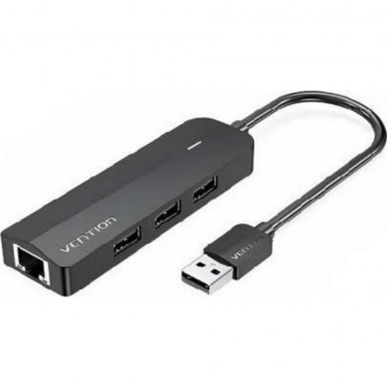 VENTION USB 2.0 3 Port Hub with USB-A / Ethernet Connection (CHPBB) (VENCHPBB) VENTION USB 2.0 3 Port Hub with USB-A / Ethernet Connection (CHPBB) (VENCHPBB)
