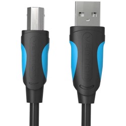 VENTION USB 2.0 A Male to B Male Print Cable with 2*Ferrite Core 10M Black (VAS-A16-B1000) (VENVAS-A16-B1000) VENTION USB 2.0 A Male to B Male Print Cable with 2*Ferrite Core 10M Black (VAS-A16-B1000) (VENVAS-A16-B1000)