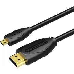 VENTION Micro HDMI to HDMI Cable 2M Black (VAA-D03-B200) (VENVAA-D03-B200) VENTION Micro HDMI to HDMI Cable 2M Black (VAA-D03-B200) (VENVAA-D03-B200)
