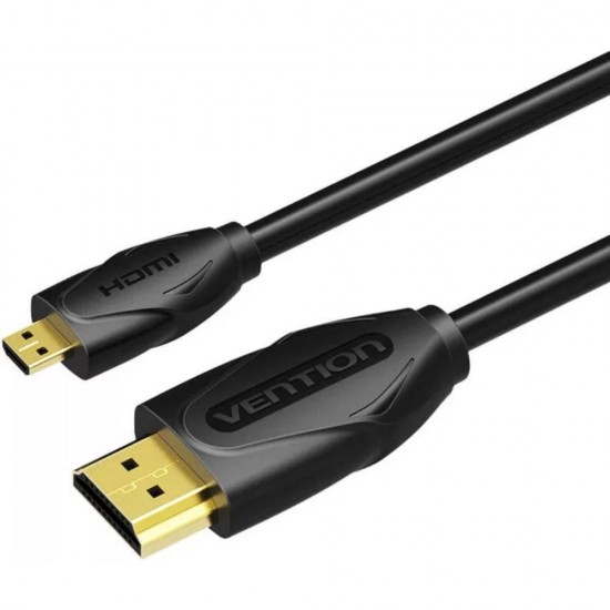 VENTION Micro HDMI to HDMI Cable 1M Black (VAA-D03-B100) (VENVAA-D03-B100) VENTION Micro HDMI to HDMI Cable 1M Black (VAA-D03-B100) (VENVAA-D03-B100)