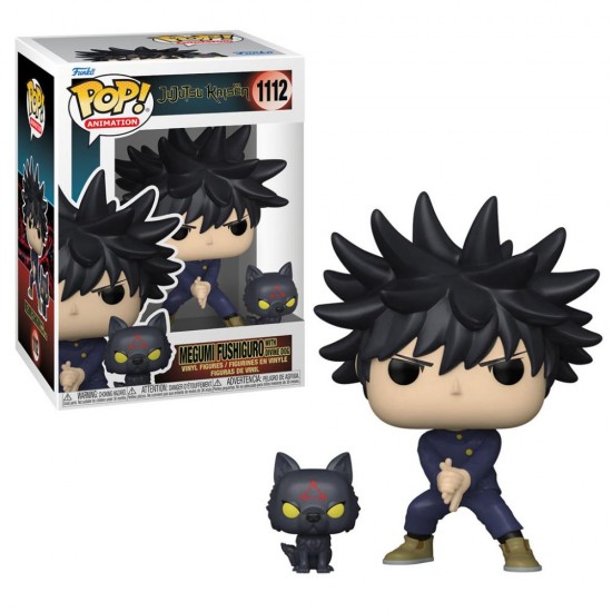 Funko Pop! Animation: Jujutsu Kaisen - Megumi Fushiguro with Divine Dog #1112 (FNK13606) Funko Pop! Animation: Jujutsu Kaisen - Megumi Fushiguro with Divine Dog #1112 (FNK13606)