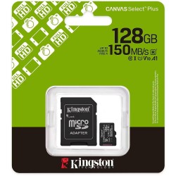 Kingston Micro SD 128GB Cl10 Canvas S.Plus SDCS3/128GB +Ad.SD (SDCS3/128GB) (KINSDCS3-128GB) Kingston Micro SD 128GB Cl10 Canvas S.Plus SDCS3/128GB +Ad.SD (SDCS3/128GB) (KINSDCS3-128GB)