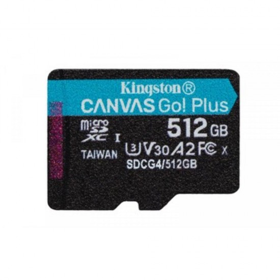 Kingston microSD 512GB CanvasGo+ 200MB/s A2 U3 V30 adapt (SDCG4/512GB) (KINSDCG4-512GB) Kingston microSD 512GB CanvasGo+ 200MB/s A2 U3 V30 adapt (SDCG4/512GB) (KINSDCG4-512GB)