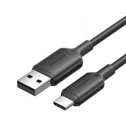 VENTION USB 2.0 A Male to C Male 3A Cable 2M Black PVC Type (CTQBH) (VENCTQBH)
