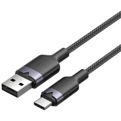 VENTION USB 2.0 A Male to C Male 6A Cable 1M White Aluminum Alloy Type (CTOWF) (VENCTOWF)