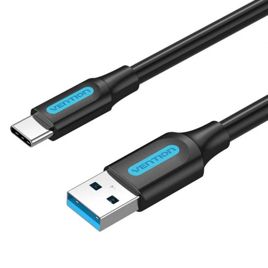 VENTION USB 3.0 A Male to C Male Cable 0.25M Black PVC Type (COZBC) (VENCOZBC)