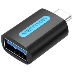 VENTION USB-C Male to USB 3.0 Female OTG Adapter Black PVC Type (CDUB0) (VENCDUB0) VENTION USB-C Male to USB 3.0 Female OTG Adapter Black PVC Type (CDUB0) (VENCDUB0)