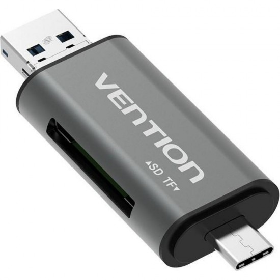 VENTION USB2.0 Multi-function Card Reader Gray (CCJH0) (VENCCJH0)