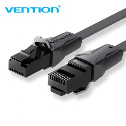 VENTION Flat Cat.6 UTP Patch Cable 0.75M Black (IBABE) (VENIBABE)
