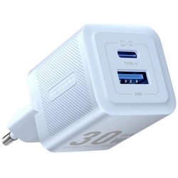 VENTION 2-Port USB (C + A) GaN Charger (30W/30W) EU-Plug Blue (FEQL0-EU) (VENFEQL0-EU)