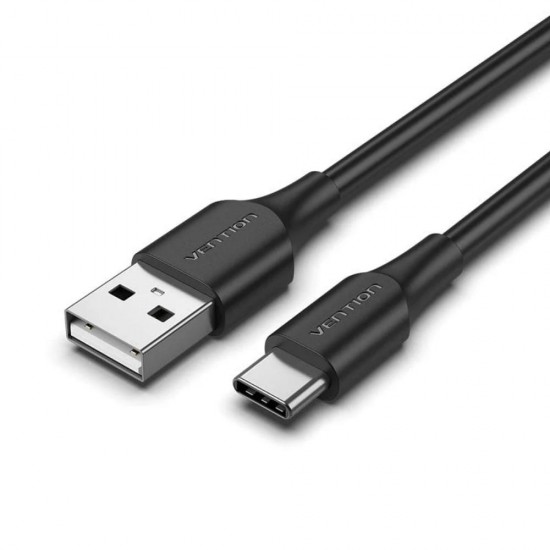VENTION USB 3.2 Gen2 A Male to C Male 3A Cable 1M Black Round PVC Type (CWCBF) (VENCWCBF)