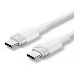 VENTION USB 2.0 C Male to C Male 5A Cable 2M White Flexible PVC Type (TRWWH) (VENTRWWH) VENTION USB 2.0 C Male to C Male 5A Cable 2M White Flexible PVC Type (TRWWH) (VENTRWWH)