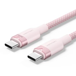VENTION USB 2.0 C Male to C Male 5A Cable 2M Pink Flexible PVC Type (TRWPH) (VENTRWPH) VENTION USB 2.0 C Male to C Male 5A Cable 2M Pink Flexible PVC Type (TRWPH) (VENTRWPH)