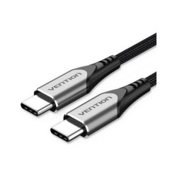VENTION USB 2.0 C Male to C Male 5A Cable 2M Gray Flexible PVC Type (TRWHH) (VENTRWHH) VENTION USB 2.0 C Male to C Male 5A Cable 2M Gray Flexible PVC Type (TRWHH) (VENTRWHH)