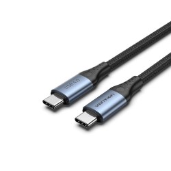 VENTION Cotton Braided USB 4.0 Type-C to Type-C 5A Cable 1M Gray Aluminum Alloy Type (TAVHF) (VENTAVHF) VENTION Cotton Braided USB 4.0 Type-C to Type-C 5A Cable 1M Gray Aluminum Alloy Type (TAVHF) (VENTAVHF)