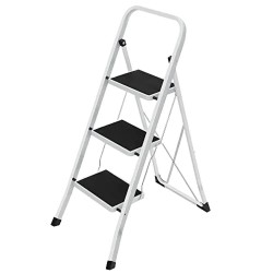 Songmics Σκάλα 3 Bαθμίδων (GSL03WT) (SNGGSL03WT)