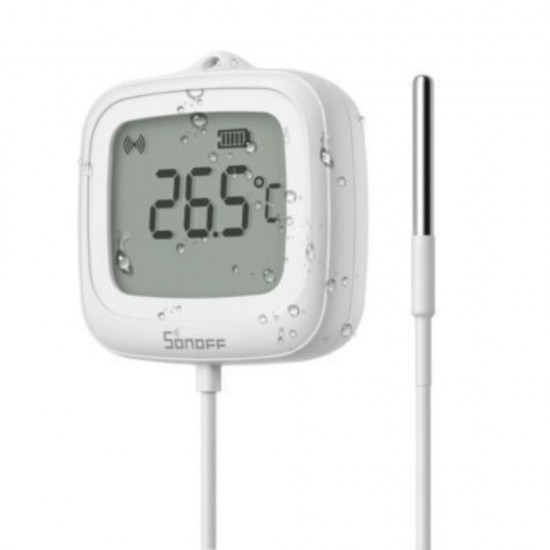SONOFF Αισθητήρας θερμοκρασίας ZigBee LCD SNZB-02LD (με αισθητήρα) (SNZB-02LD) (SONSNZB-02LD)