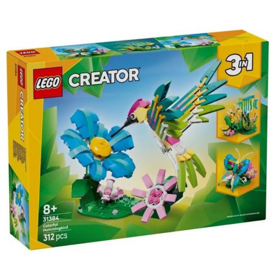 Lego Creator 3-in-1 Wild Animals: Colorful Hummingbird (31384) (LGO31384)