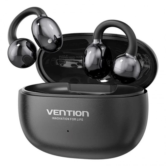 VENTION Wireless Bluetooth Open Ear Headphones ECHO CLIP A11 Black (NBWB0-ID) (VENNBWB0-ID)