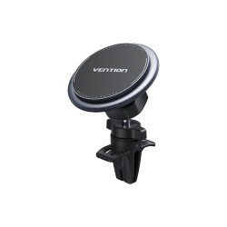VENTION Car Magnetic Phone Holder Shock-Absorbing Type, Tir Vent Clip Type, Gray (KSPH0) (VENKSPH0)
