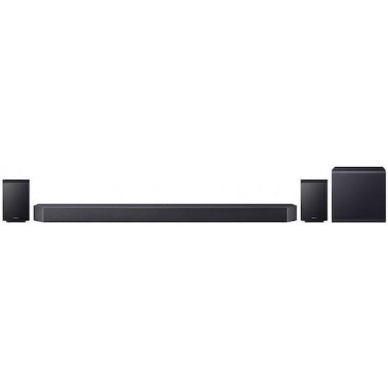 Samsung Soundbar Q990H 11.1.4ch Wireless Dolby Atmos Rear Speakers Q-Symphony SpaceFit Sound Pro (HW-Q990H) (SAMHW-Q990H-EN)