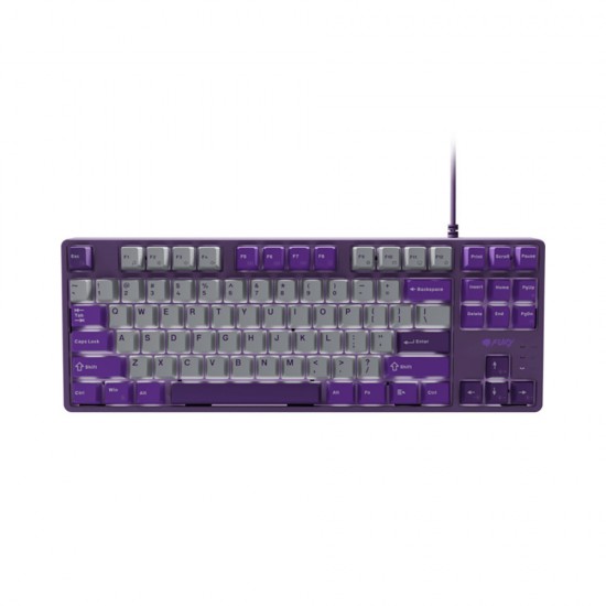Fury Gaming Keyboard Kanabo K2 US Layout White Backlight Mechanical Gray-Violet (NFU-2350) (FURNFU-2350)