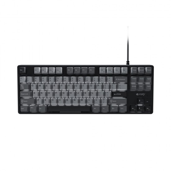 Fury Gaming Keyboard Kanabo K2 US Layout White Backlight Mechanical Black-Gray (NFU-2386) (FURNFU-2386)