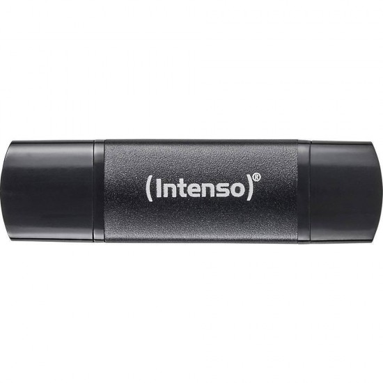 INTENSO Flex Line 64GB USB 3.2 Gen 1 Flash Drive USB-A USB-C Black (3544490) (INTE3544490) INTENSO Flex Line 64GB USB 3.2 Gen 1 Flash Drive USB-A USB-C Black (3544490) (INTE3544490)