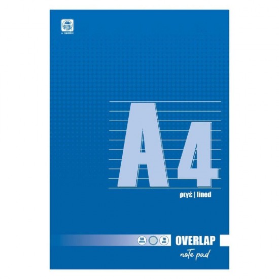 Typotrust Μπλοκ περφορέ Α4 ριγέ 50 φύλλων (62150) (TYP62150)
